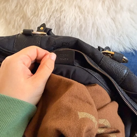 Gucci Black GG Canvas Interlocking Boston Bag - Picture 7 of 7